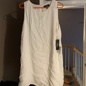 BRAND NEW white lulus dress!!